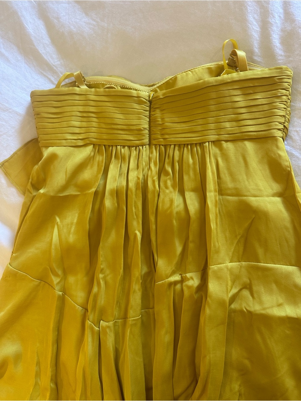 BCBGMaxAzria Mustard Yellow Mini Dress - Picture 4 of 5